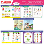 Cardinal Books Preschool Learning Junior KG (LKG) Kit C Set of 16| Ages 4-5 Years| Alphabet| Number| Rhymes and Stories| Phonic| Hindi Varnmala | Grocsy