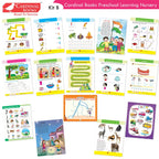 Cardinal Books Preschool Learning Junior KG (LKG) Kit C Set of 16| Ages 4-5 Years| Alphabet| Number| Rhymes and Stories| Phonic| Hindi Varnmala | Grocsy