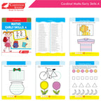 Cardinal Fun Learning Nursery Activity Books Set of 6|Number| Rhymes & Story| Phonic| English & Maths| Colouring Book for Kids Ages 3-4 Years | Grocsy