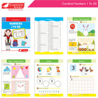 Cardinal Fun Learning Junior KG Activity Books Set of 6|Number| Rhymes & Story| Phonic| English & Maths Skill| Colouring Book For Kids Ages 4-5 Years | Grocsy