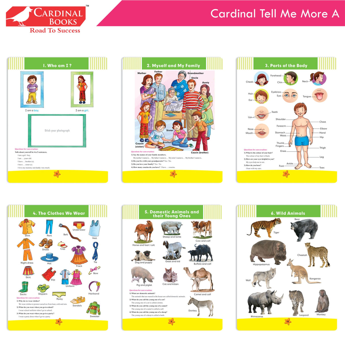 Cardinal General Knowledge Book Set 1 (Set of 3)|Good Habit A| Hindi Sulekhan Bhag 0| Tell Me More A| Combo Book Set| Ages 3-7 Years | Grocsy