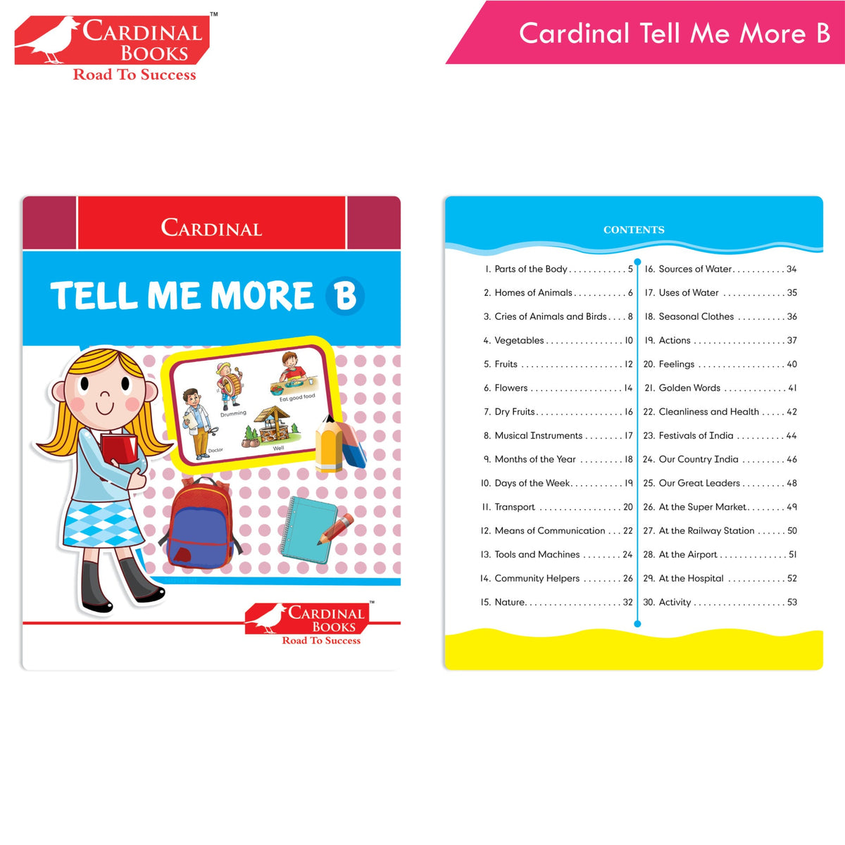 Cardinal General Knowledge Book 2 (Set of 3)|Good Habit B| Festival & Celebration of India| Tell Me More B| Combo Book Set| Ages 3-7 Years | Grocsy