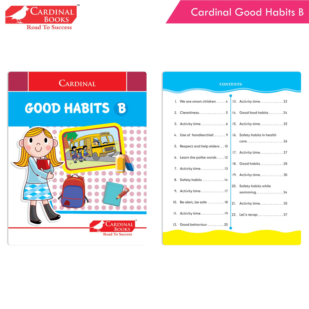 Cardinal General Knowledge Book 2 (Set of 3)|Good Habit B| Festival & Celebration of India| Tell Me More B| Combo Book Set| Ages 3-7 Years | Grocsy