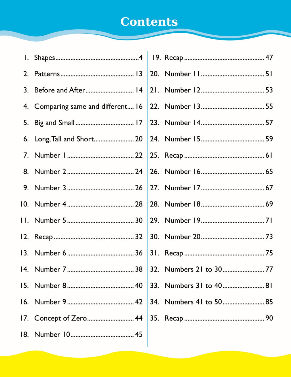 Cardinal Mathematics Primer A|Junior KG|Pattern & Shapes|Number 1-50|Fun Learning Maths Activity Book| Ages 3-6 Years | Grocsy