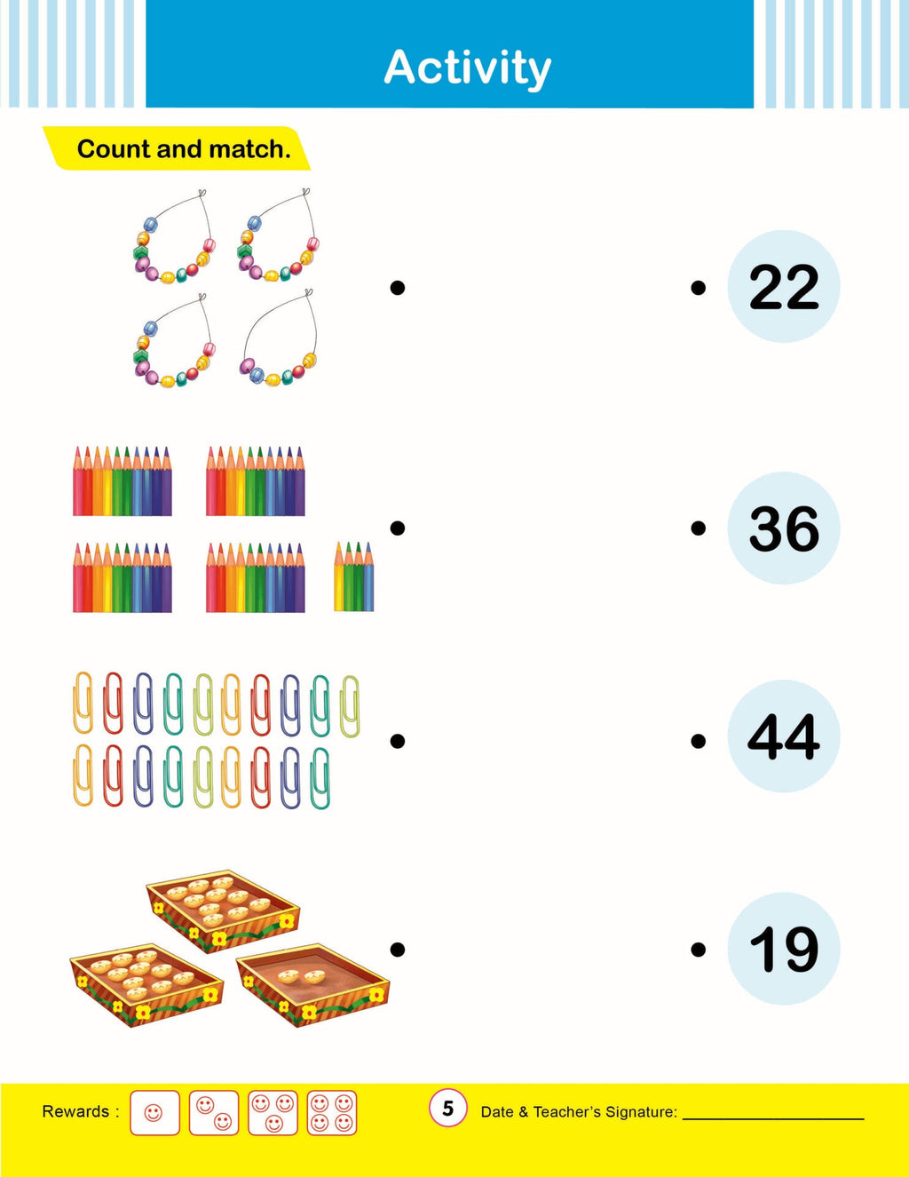 Cardinal Mathematics Primer B|Senior KG|Pattern & Shapes|Number 1-100|Skip Counting|Fun Learning Maths Activity Book| Ages 3-7 Years | Grocsy