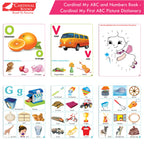 Cardinal My First Alphabet Books Set of 4| Alphabet Picture Book| My First ABC & Number Book| Picture Dictionary| Kindergarten Book| Ages 3-6 Years | Grocsy