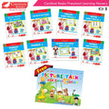 Cardinal Books Preschool Learning Nursery Kit B Set of 8|Alphabet | Numbers| Rhymes & Stories| Colouring| Phonic Book Ages 3-4 Years | Grocsy