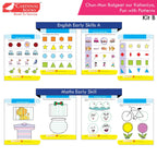 Cardinal Books Preschool Learning Nursery Kit B Set of 8|Alphabet | Numbers| Rhymes & Stories| Colouring| Phonic Book Ages 3-4 Years | Grocsy