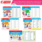 Cardinal Books Preschool Learning Senior KG (UKG) Kit D Set of 16| Cursive Alphabet| Number|Rhymes and Stories| Phonic|Ages 5-6 Years + | Grocsy