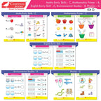 Cardinal Books Preschool Learning Senior KG (UKG) Kit D Set of 16| Cursive Alphabet| Number|Rhymes and Stories| Phonic|Ages 5-6 Years + | Grocsy
