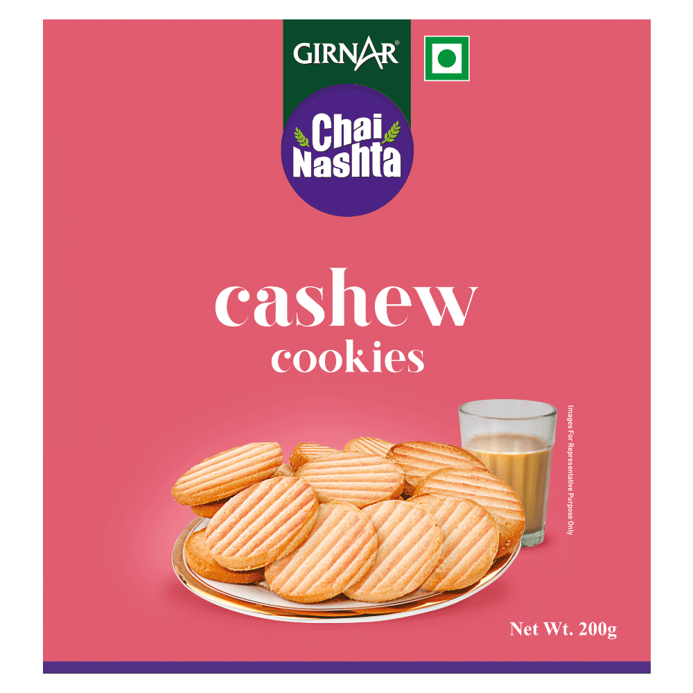 Girnar Chai Nashta - Cashew Cookies | Grocsy