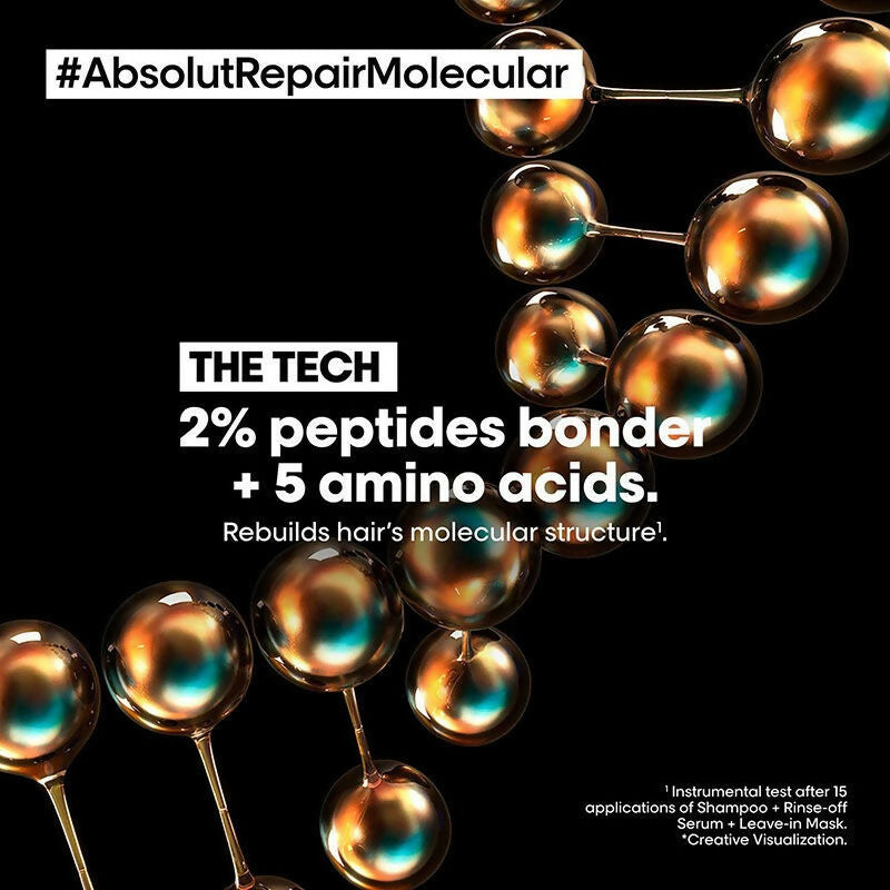 L'Oreal Paris Absolut Repair Molecular Sulfate-Free Deep Repairing Shampoo | Grocsy