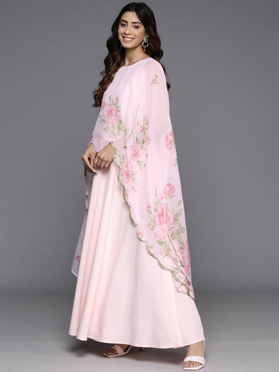 Ahalyaa Women's Traditional wear Dress - Pink | Grocsy