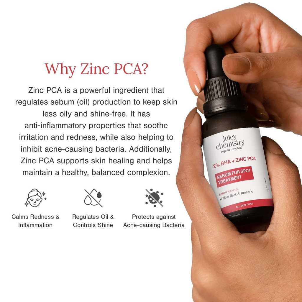 Juicy Chemistry 2% BHA + Zinc PCA Face Serum | Grocsy