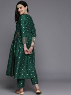 Ahalyaa Women's Traditional wear Kurta Set - Green | Grocsy