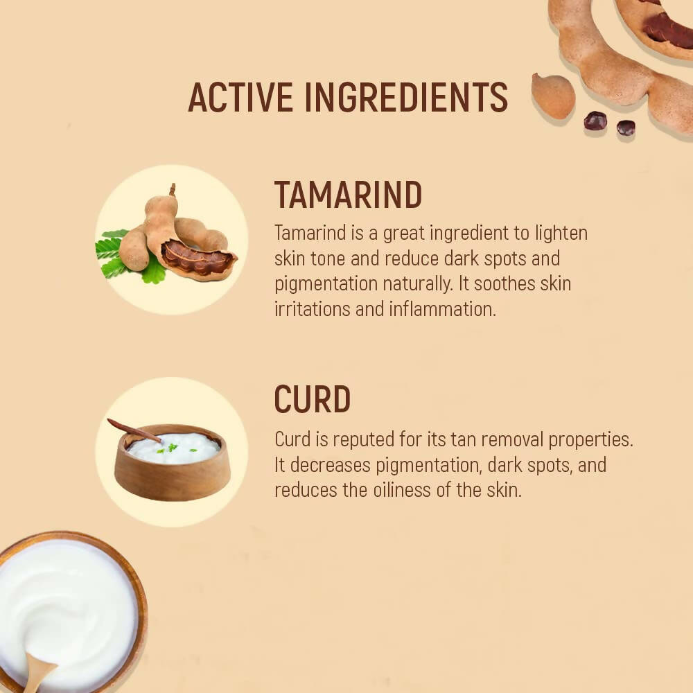 Salon in a Box De-Tan with Tamarind and Curd Face Pack | Grocsy