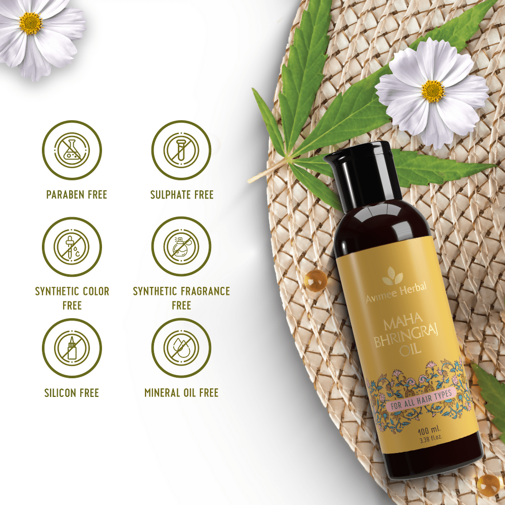 Avimee Herbal Mahabhringraj Oil | Grocsy
