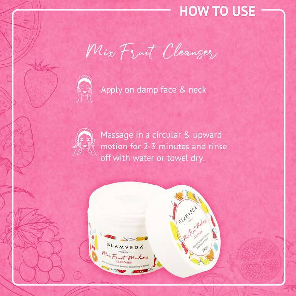 Glamveda Mix Fruit Madness Cleanser | Grocsy