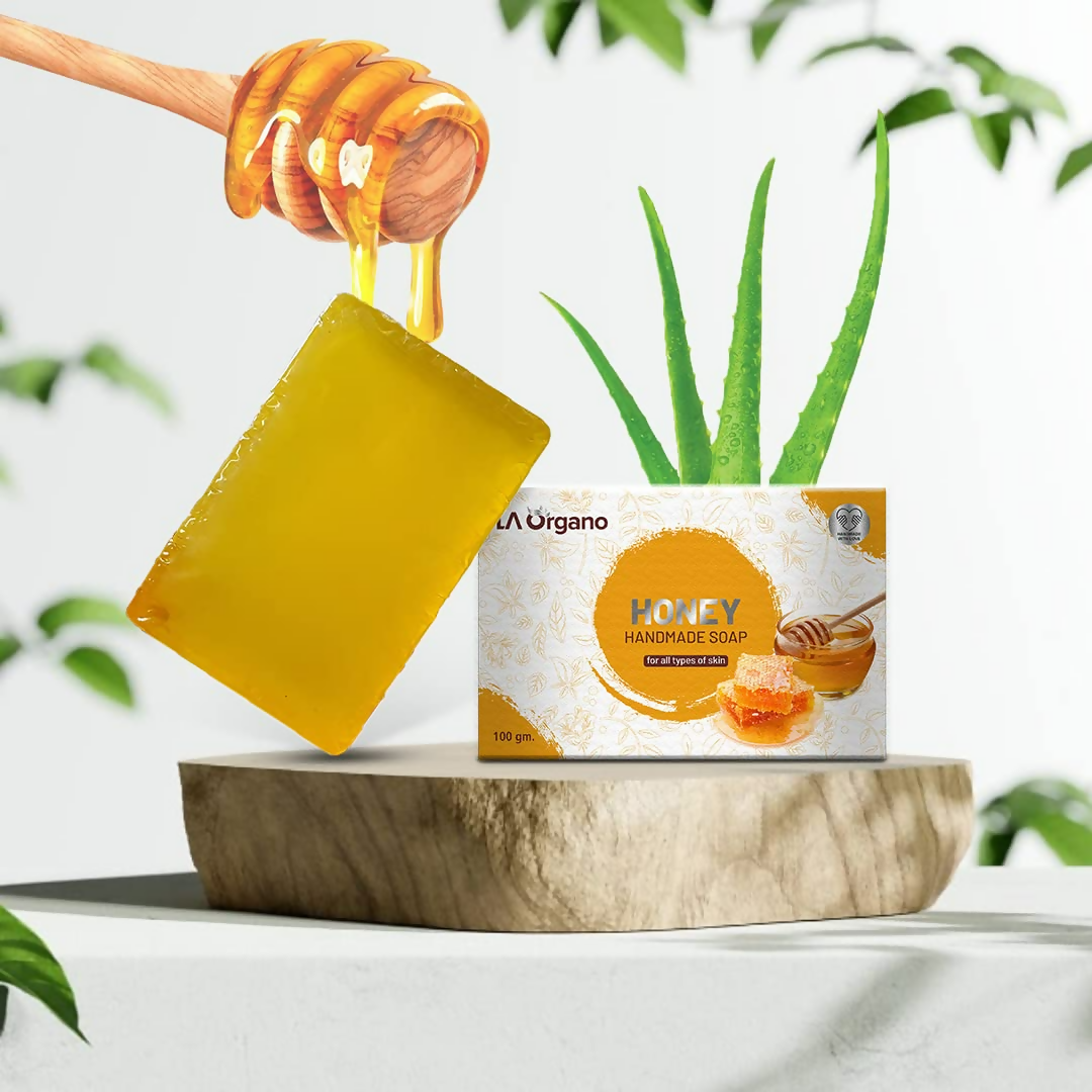 LA Organo Honey Handmade Natural Bath Soap | Grocsy