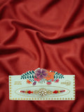 NVR Men Gold-Toned Stone-Studded Rakhi With Roli Chawal | Grocsy