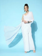 Ahalyaa Women's Traditional wear Saree - White | Grocsy