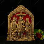 Vintage Gulley Antique White Metal Lord Ram Darbar Idol