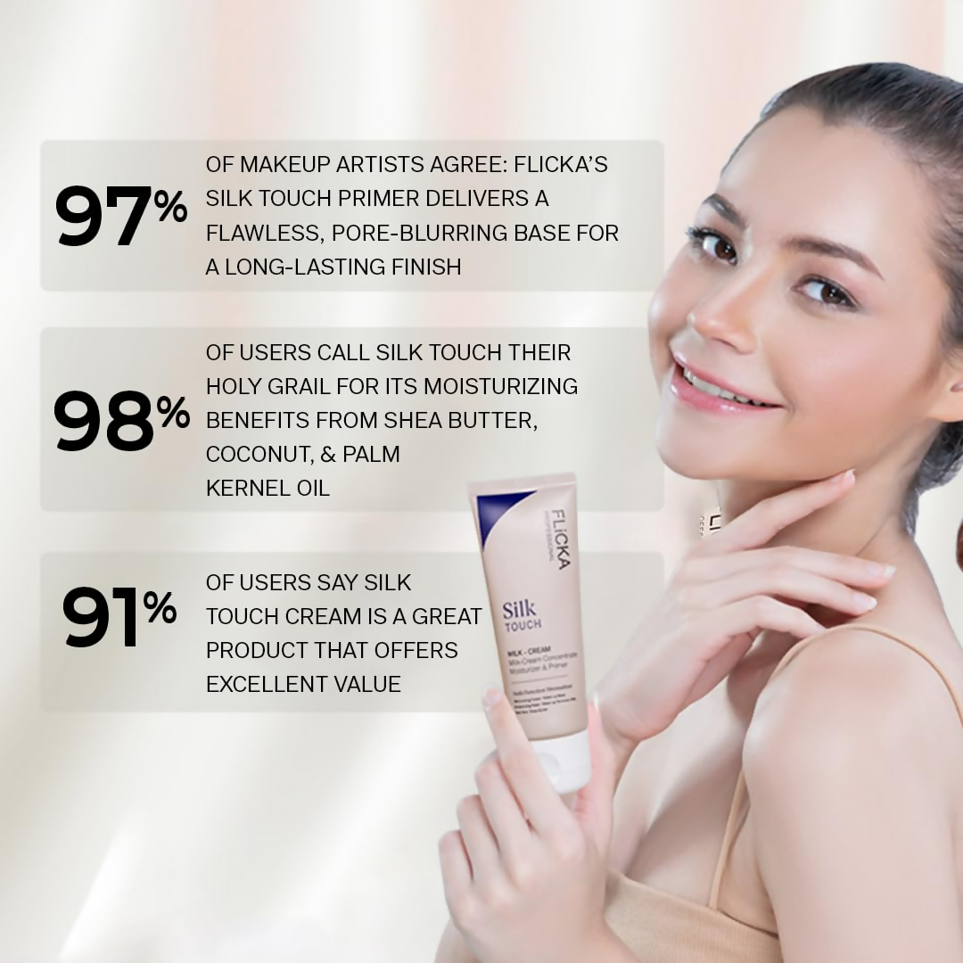 Flicka Silk Touch 3 In 1 Moisturizer And Primer For Face | Grocsy