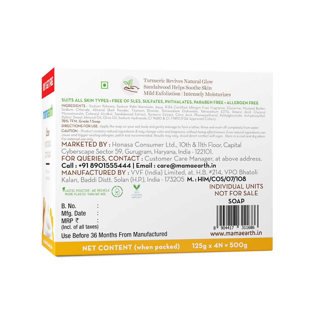 Mamaearth Ubtan Moisturizing Lotion Soap (Buy 3 Get 1 Free) | Grocsy