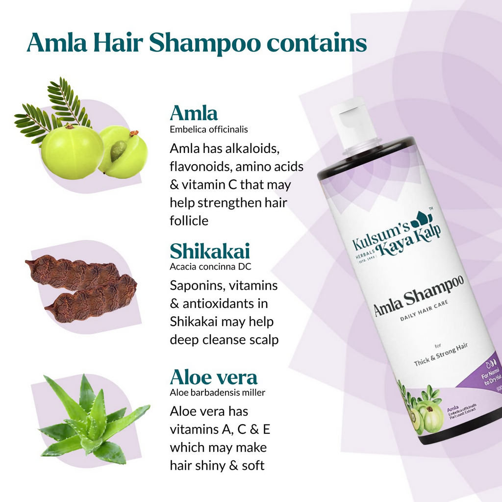 Kulsum's Kaya Kalp Amla Shampoo For Thick & Strong Hair | Grocsy