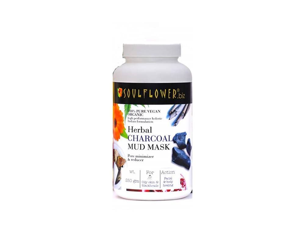 Soulflower Herbal Charcoal Mud Mask | Grocsy