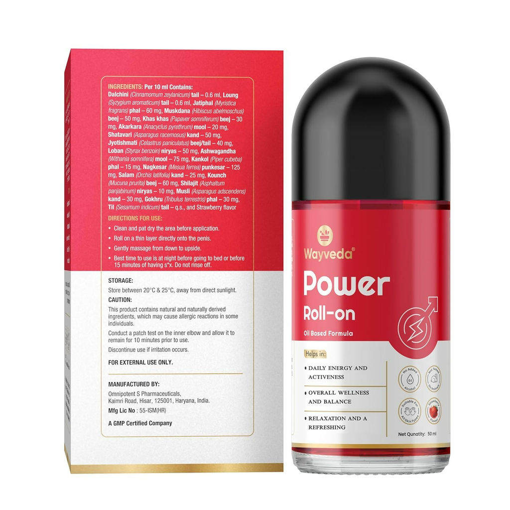 Wayveda Power Roll-On Oil Based Formula | Grocsy