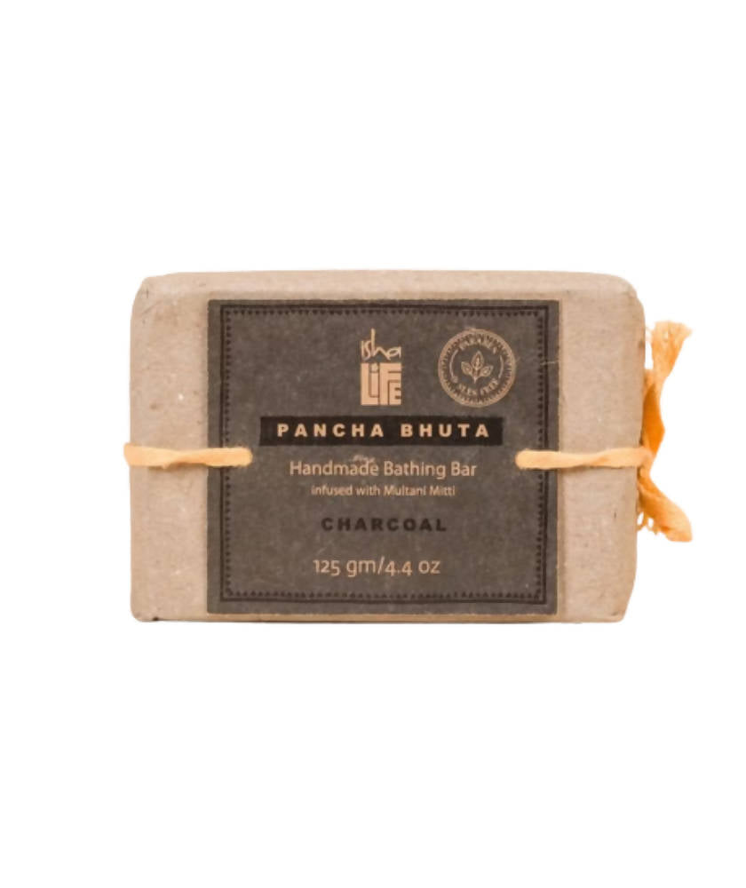 Isha Life Multani Mitti Charcoal Soap (Paraben & SLES Free) | Grocsy