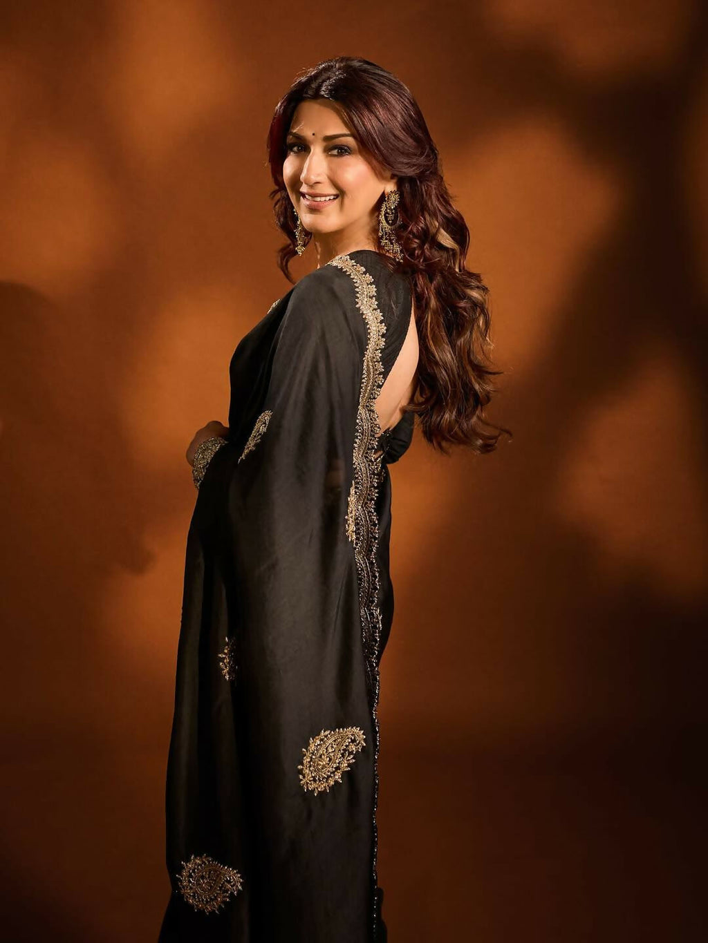 Joban Fashion Black Rangoli Crush Silk Party Wear Sarees | Grocsy