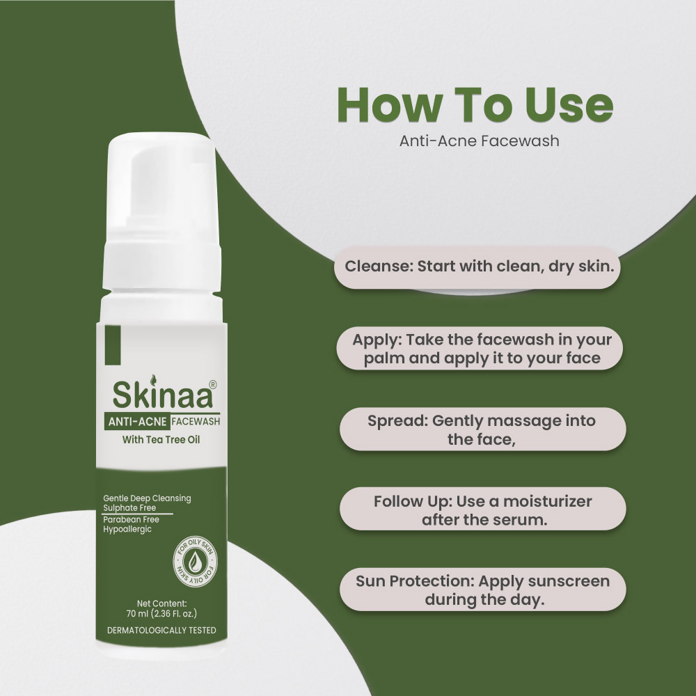 Skinaa Anti-Acne Face Wash with Tea Tree Oil | Grocsy