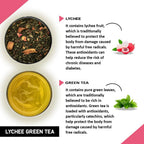 Teacurry Lychee Flavor Green Tea Bags | Grocsy