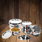 Sumeet Stainless Steel Cookware Set With Lid | Grocsy