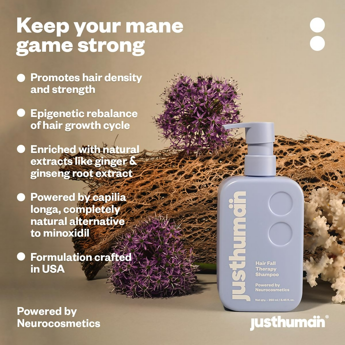 JustHuman Anti Hairfall shampoo | Grocsy