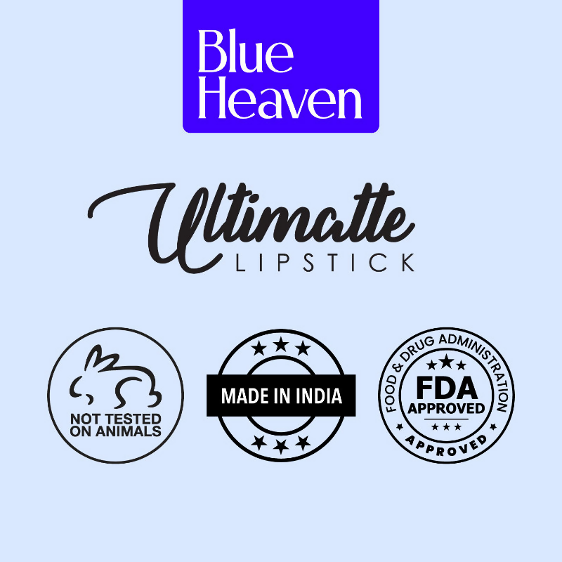 Blue Heaven Ultimatte NonTransfer Long Lasting Lipstick - 04 Red | Grocsy