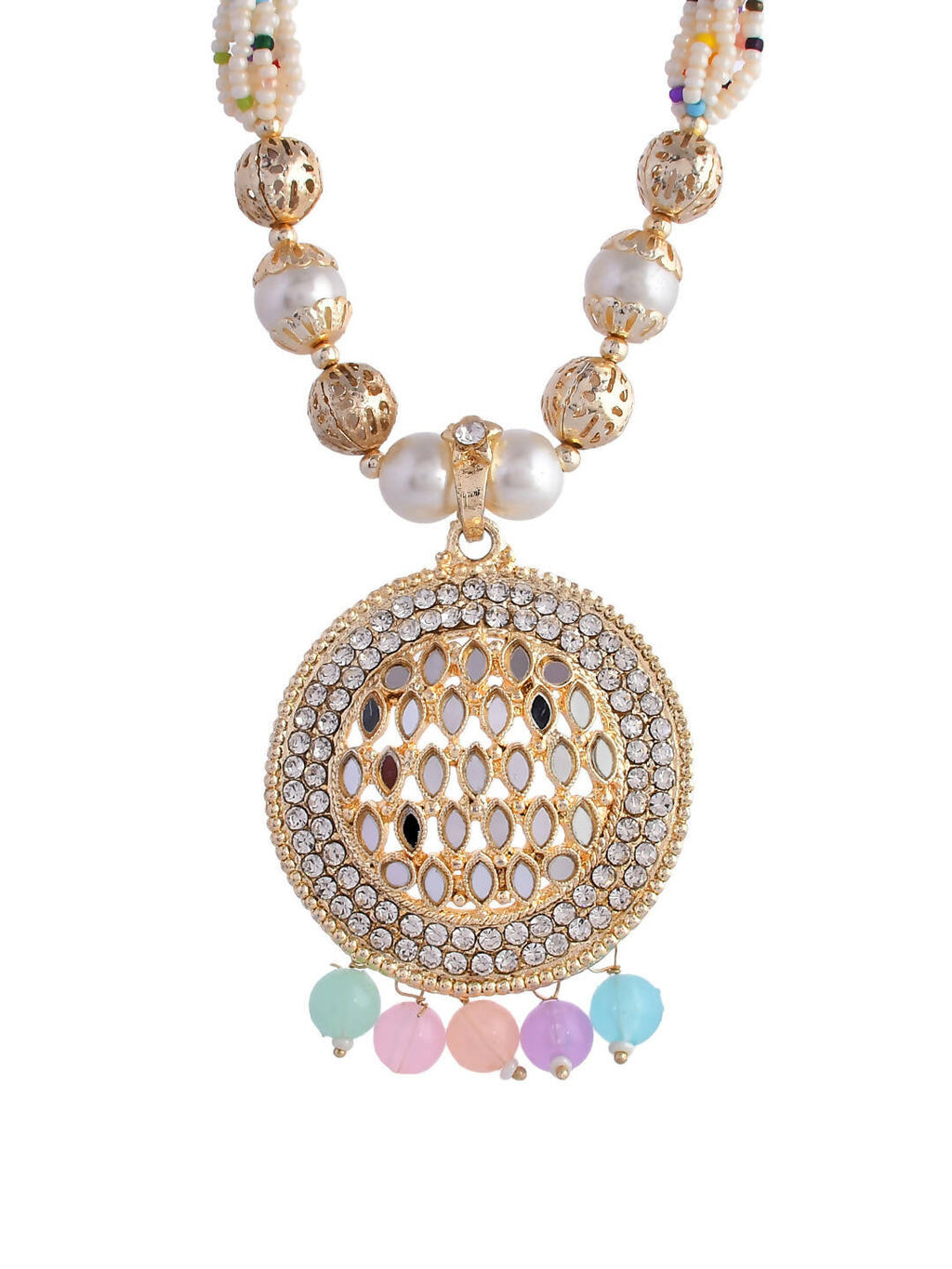 VOJ Women Multi Color stainless steel Jewellery Set