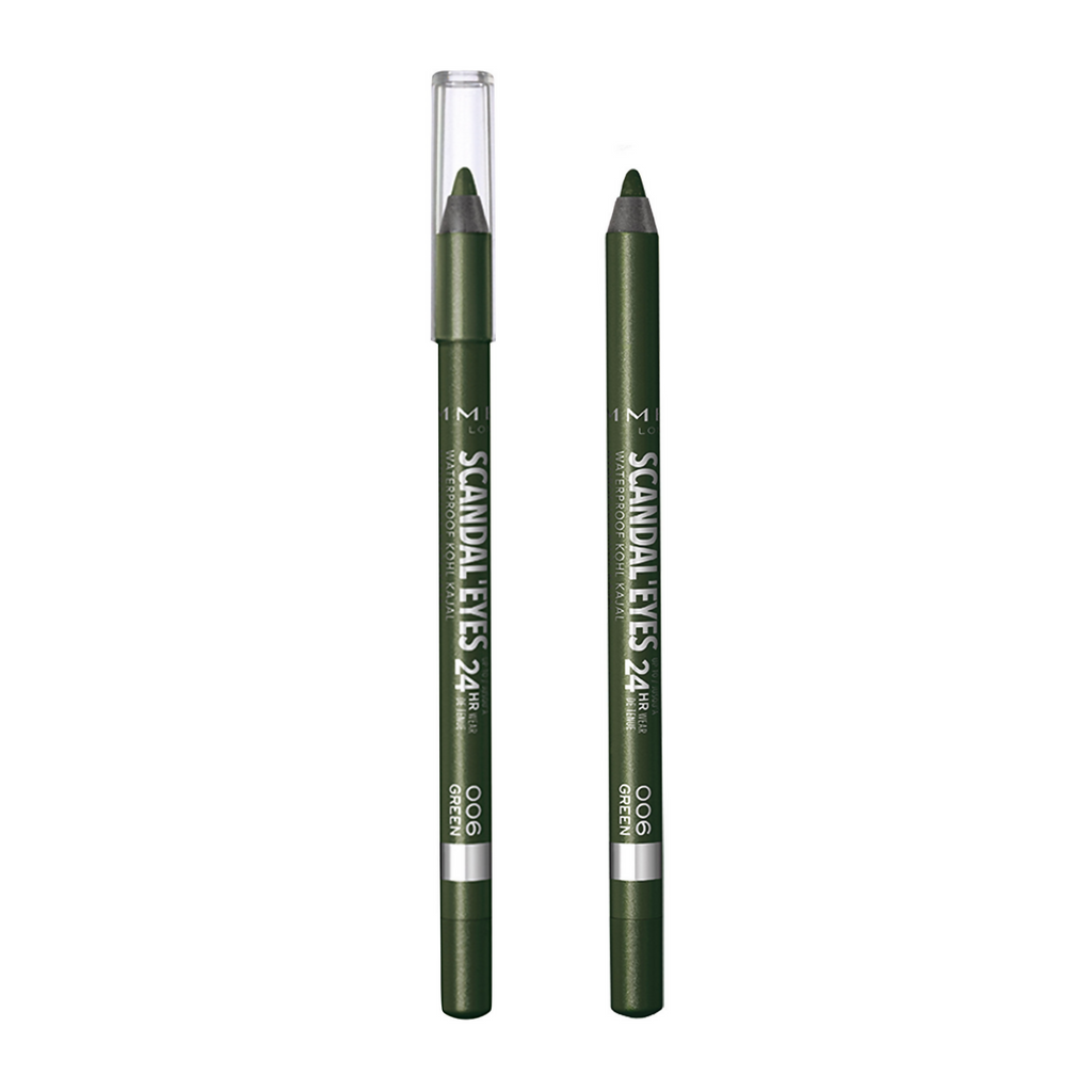 Rimmel London Scandaleyes Waterproof Kohl Kajal Liner - Green | Grocsy