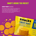 Knacks Coin Khakhra Crisps - Cheesy Peasy Flavour | Grocsy