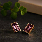 Bling Accessories Swarovski Amethyst Earrings | Grocsy