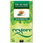 TE-A-ME Restore Tulsi Green Tea Bags | Grocsy