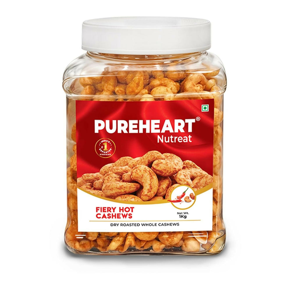 Pureheart Nutreat Fiery Hot Cashews | Grocsy