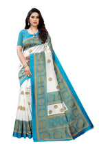 Vamika Rama Green Printed Art Silk Saree | Grocsy