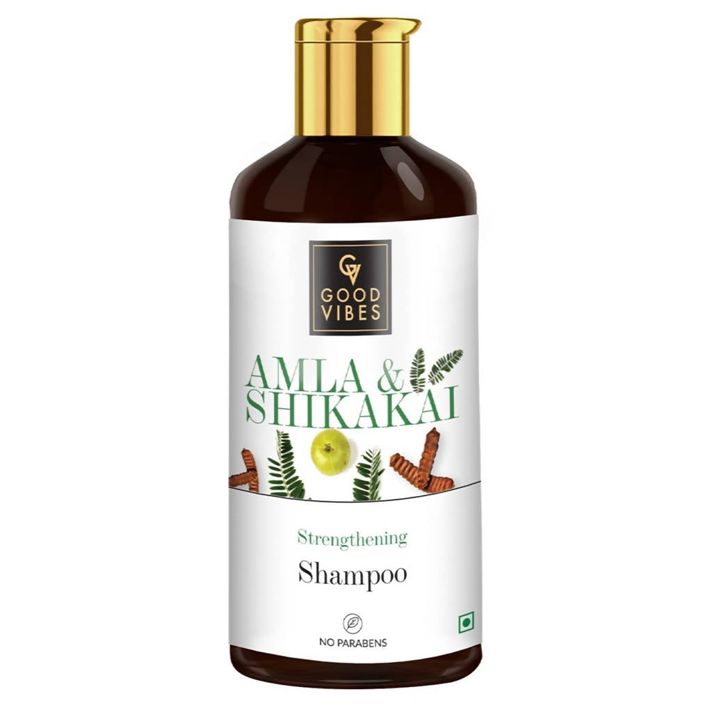 Good Vibes Amla Shikakai Strengthening Shampoo | Grocsy