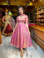 Teeya Creation Pink Color Fendy Satin Heavy Embroidery Work Wedding Wear Stitched Lehenga Choli | Grocsy