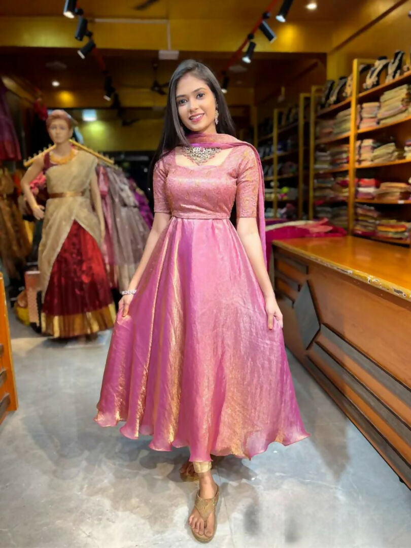 Teeya Creation Pink Color Fendy Satin Heavy Embroidery Work Wedding Wear Stitched Lehenga Choli | Grocsy