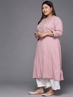 Sztori Embellished Gotta Patti Detail Crepe Kurta | Grocsy