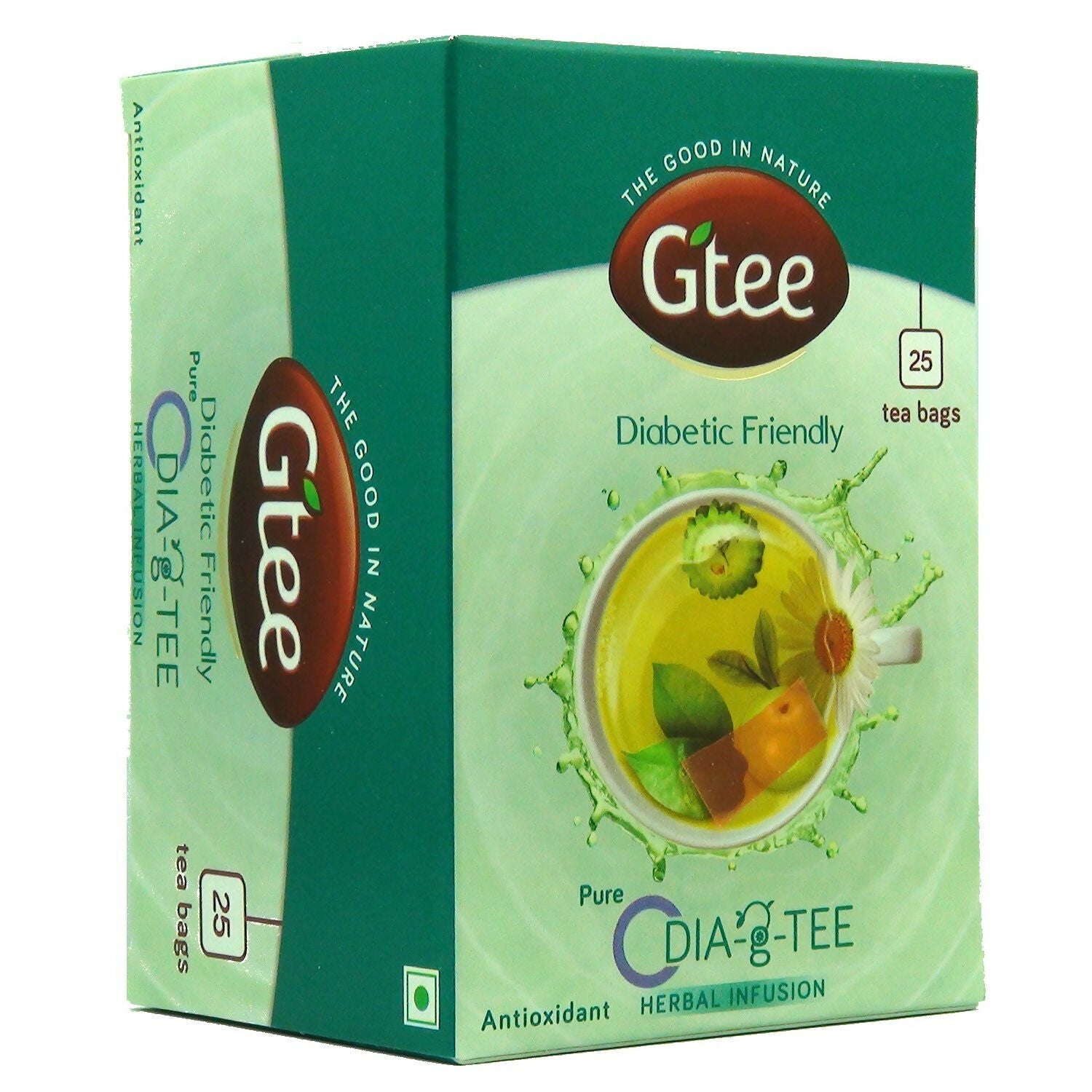 Gtee DIA-g-TEE Diabetic Friendly Tea with Gymnema, Bitter Gourd, Green Tea | Grocsy